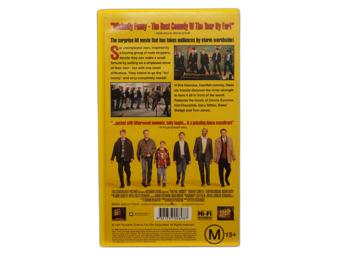 The Full Monty Comedy VHS Tape 20th Century Fox