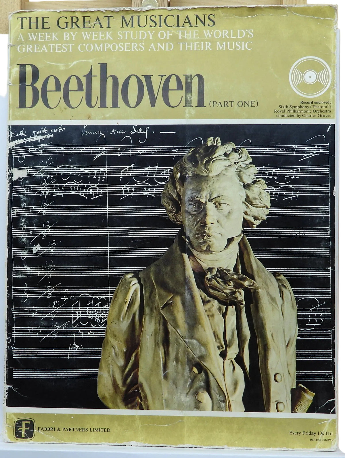 The Great Musicians Beethoven Part One Vinyl Record Fabbri & Partners Limited