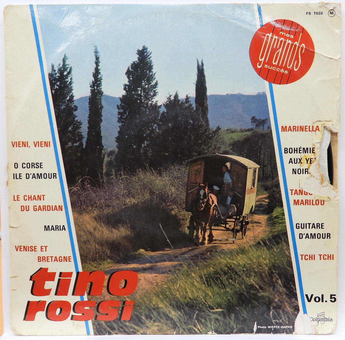 Tino Rossi Mes Grands Succès Vol. 5 Vinyl Record 33 Rpm Columbia