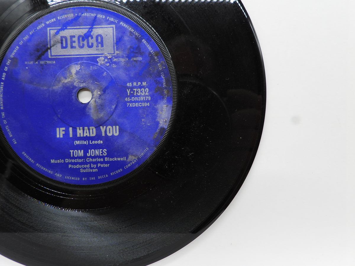 Tom Jones Green Grass of Home / If I Had You 7" Vinyl Single Decca Y 7332