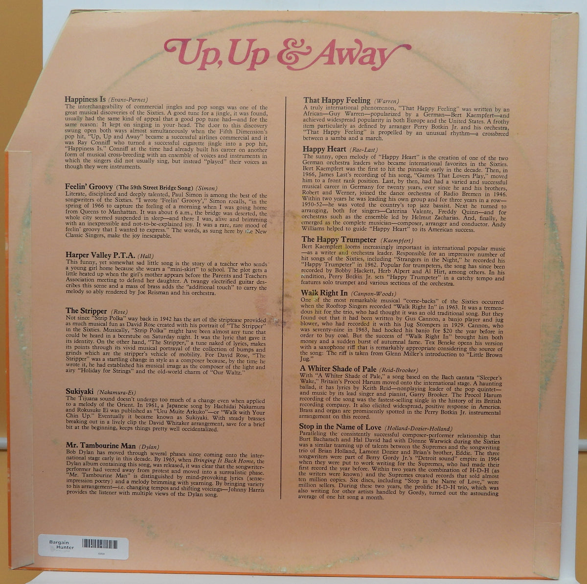 Reader's Digest Up & Away Vinyl Record Rd4 46