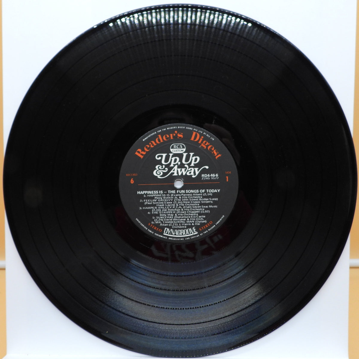 Reader's Digest Up & Away Vinyl Record Rd4 46