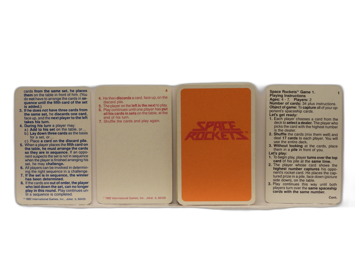 1983 Land Race Card Game By International Games