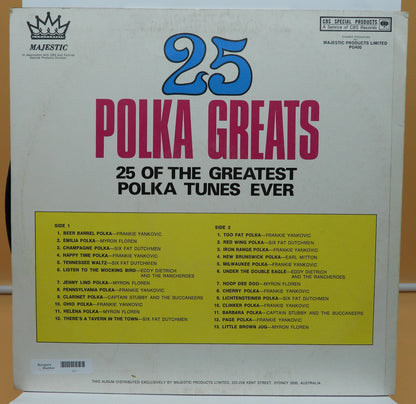 25 Polka Greats Vinyl Record Pg400 Majestic Records