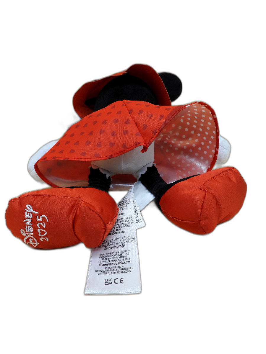Disney Minnie Mouse Plush Doll Red Dress and Hat