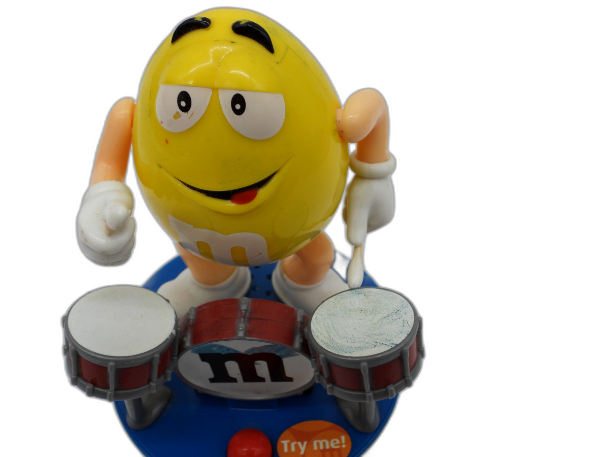 M&m's Yellow Drum Playing Figure