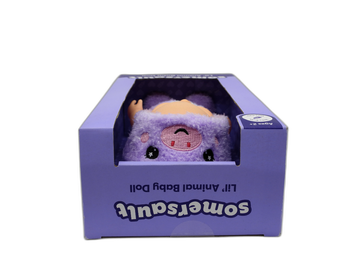 Somersault Lil' Animal Baby Doll Plush Toy