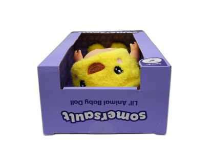 Somersault Lil' Animal Baby Doll Yellow Chick Plush