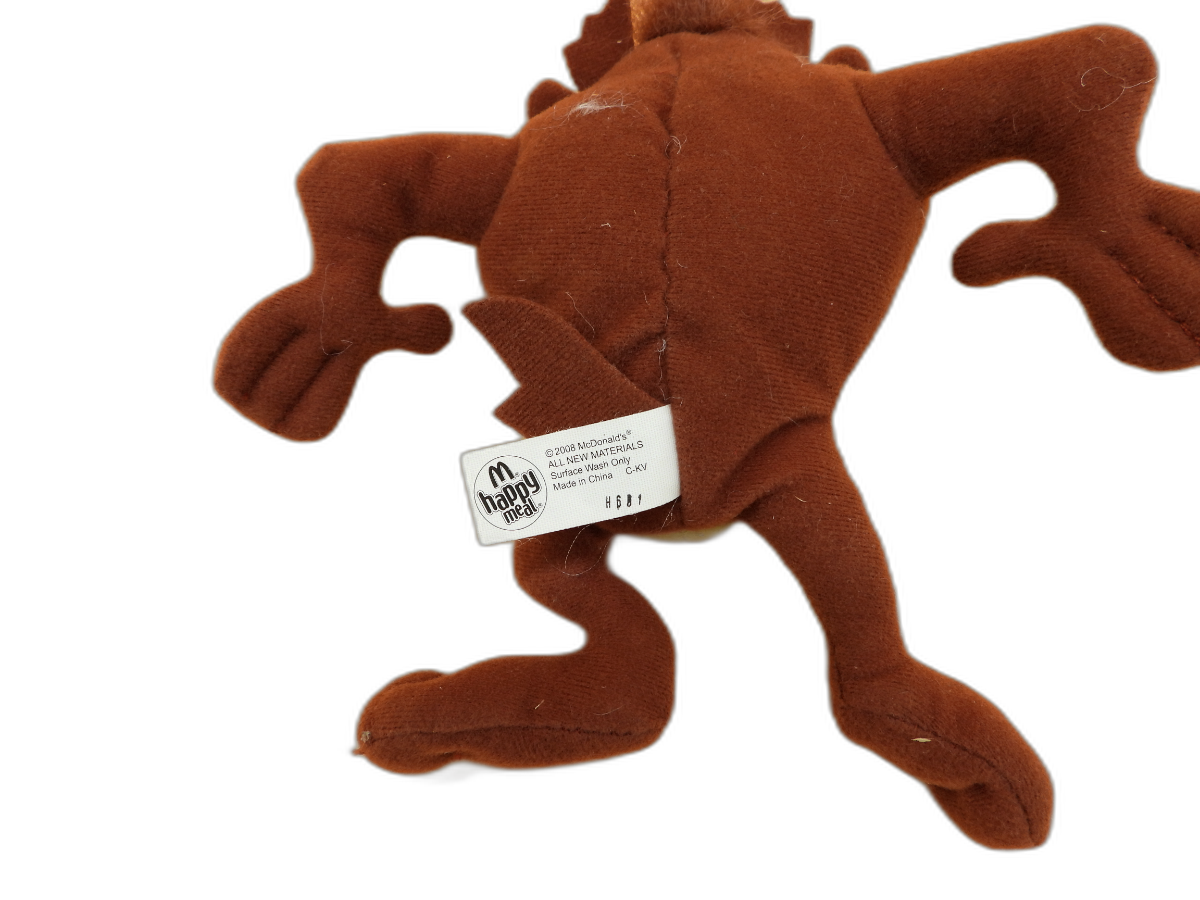 Space Jam Taz Tasmanian Devil Plush Toy 7" Mcdonald's Happy Meal