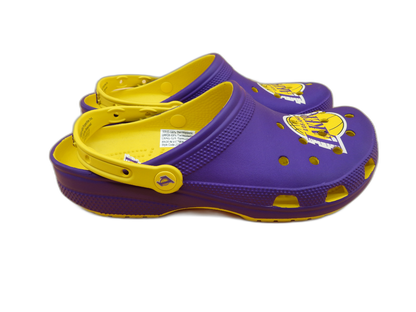 Los Angeles Lakers Crocs Clogs Purple Yellow