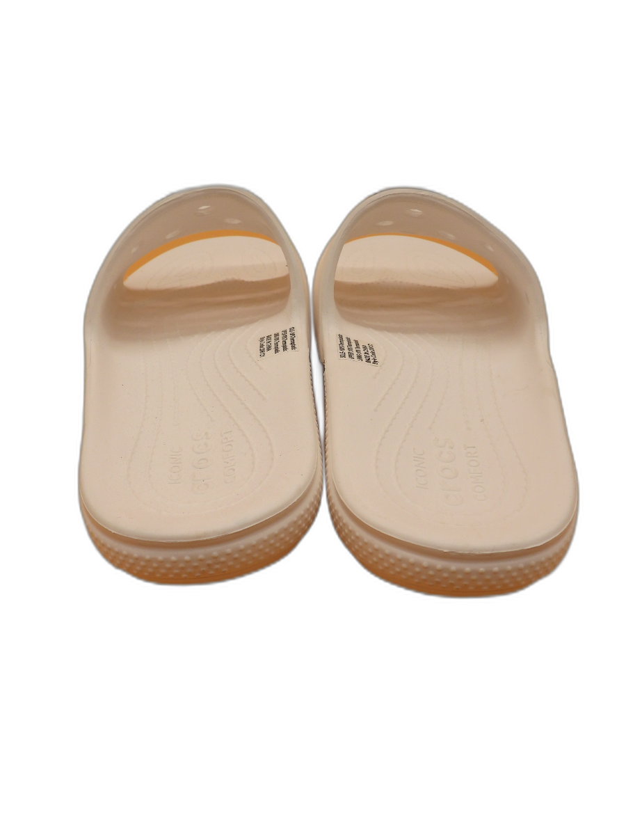 Crocs White Two Strap Slide Sandals Men 12