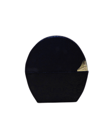 GHD Black Decorative Jewelry Storage Box w/ Mirror – Brass Accents – Damaged
