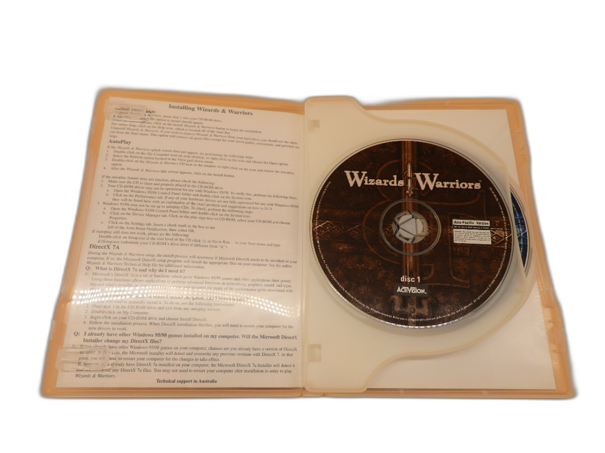Wizards & Warriors Pc Game 2 Discs Activision
