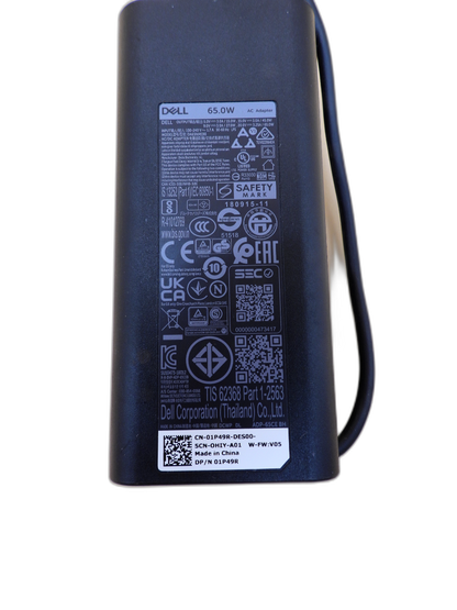 Dell 65w Ac Adapter Power Charger Cn 01p49r