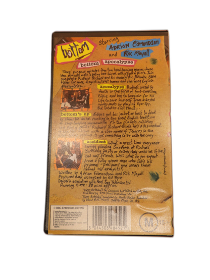 Bottom Apocalypse Bbc Vhs Tape Comedy 1992