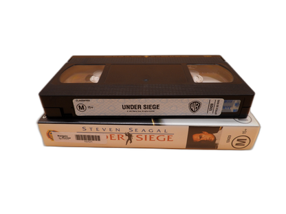 Under Siege Vhs Tape Steven Seagal Action Movie Warner Bros.