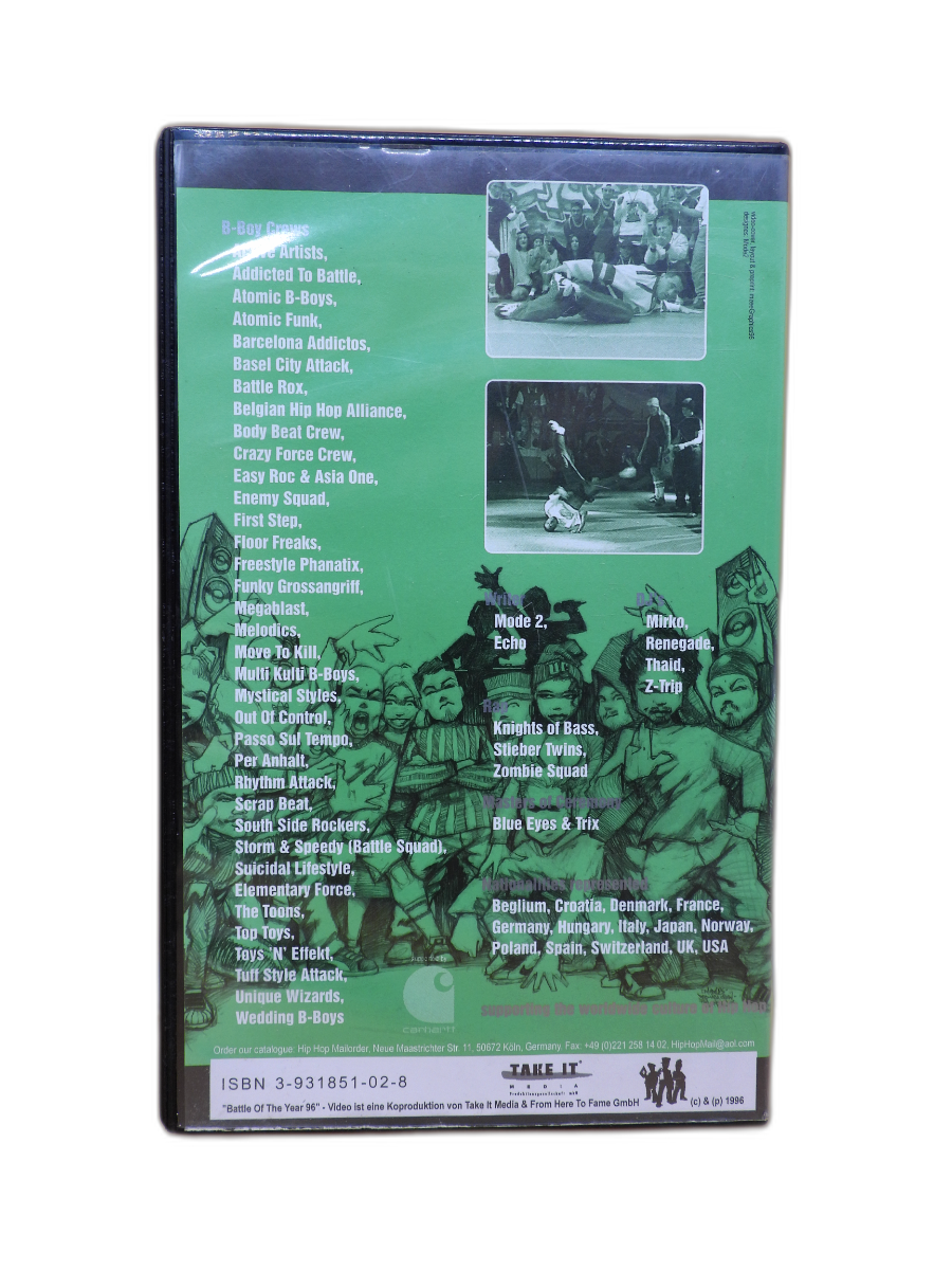 Battle of the Year 1996 Breakdance Contest Vhs Take It