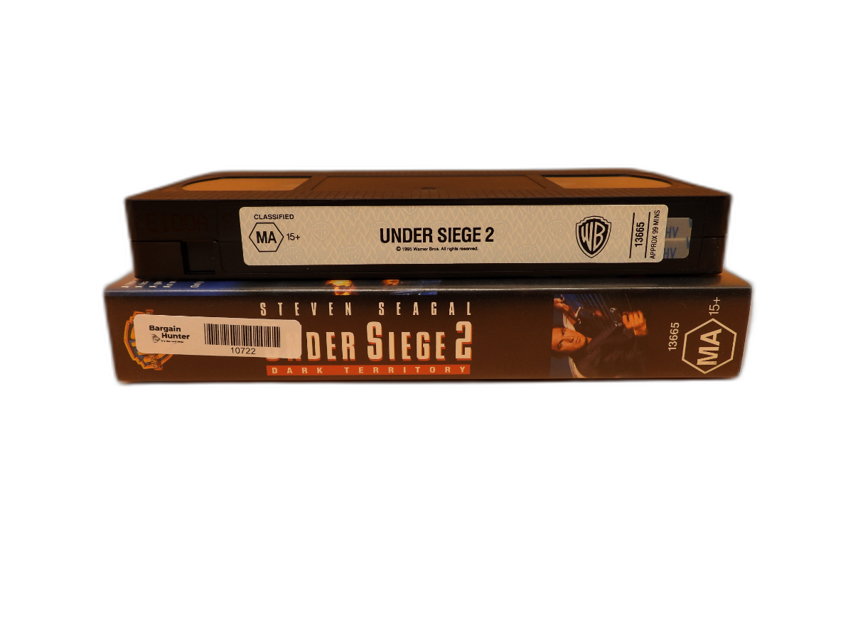 Under Siege 2 Dark Territory Vhs Steven Seagal Action Movie Warner Bros.