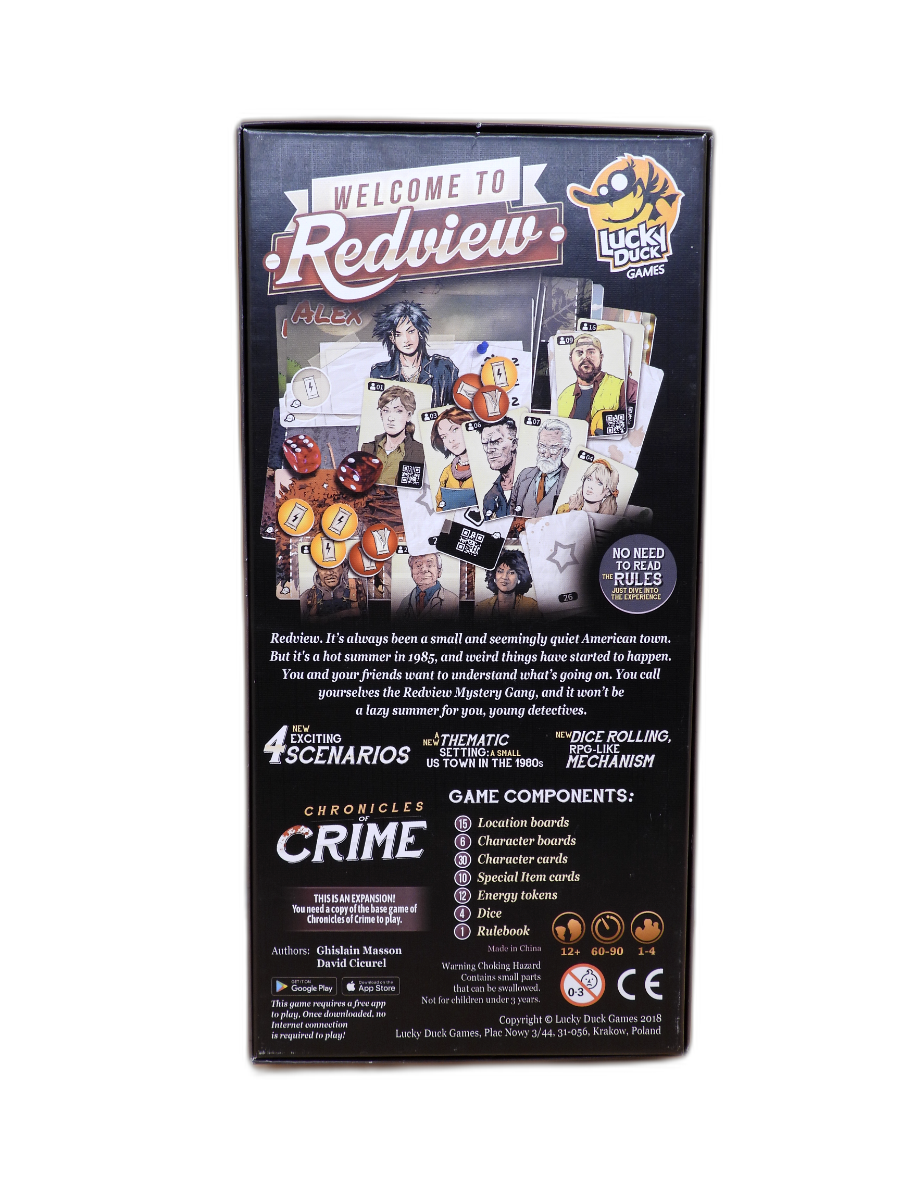 Chronicles of Crime Welcome to Redview Expansion Lucky Duck Games Game