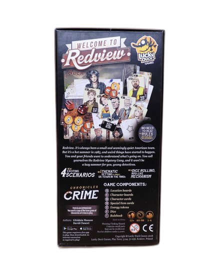 Chronicles of Crime Welcome to Redview Expansion Lucky Duck Games Game
