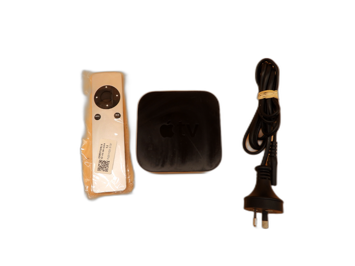 Apple Tv Model A1469 Streaming Device With Remote and Power Cable