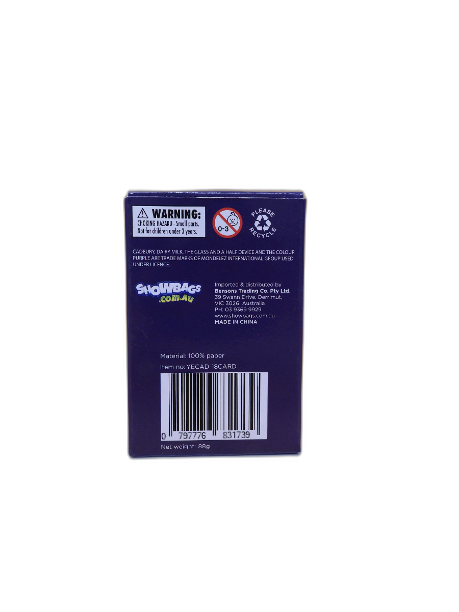 Cadbury Dairy Milk Playing Cards Deck