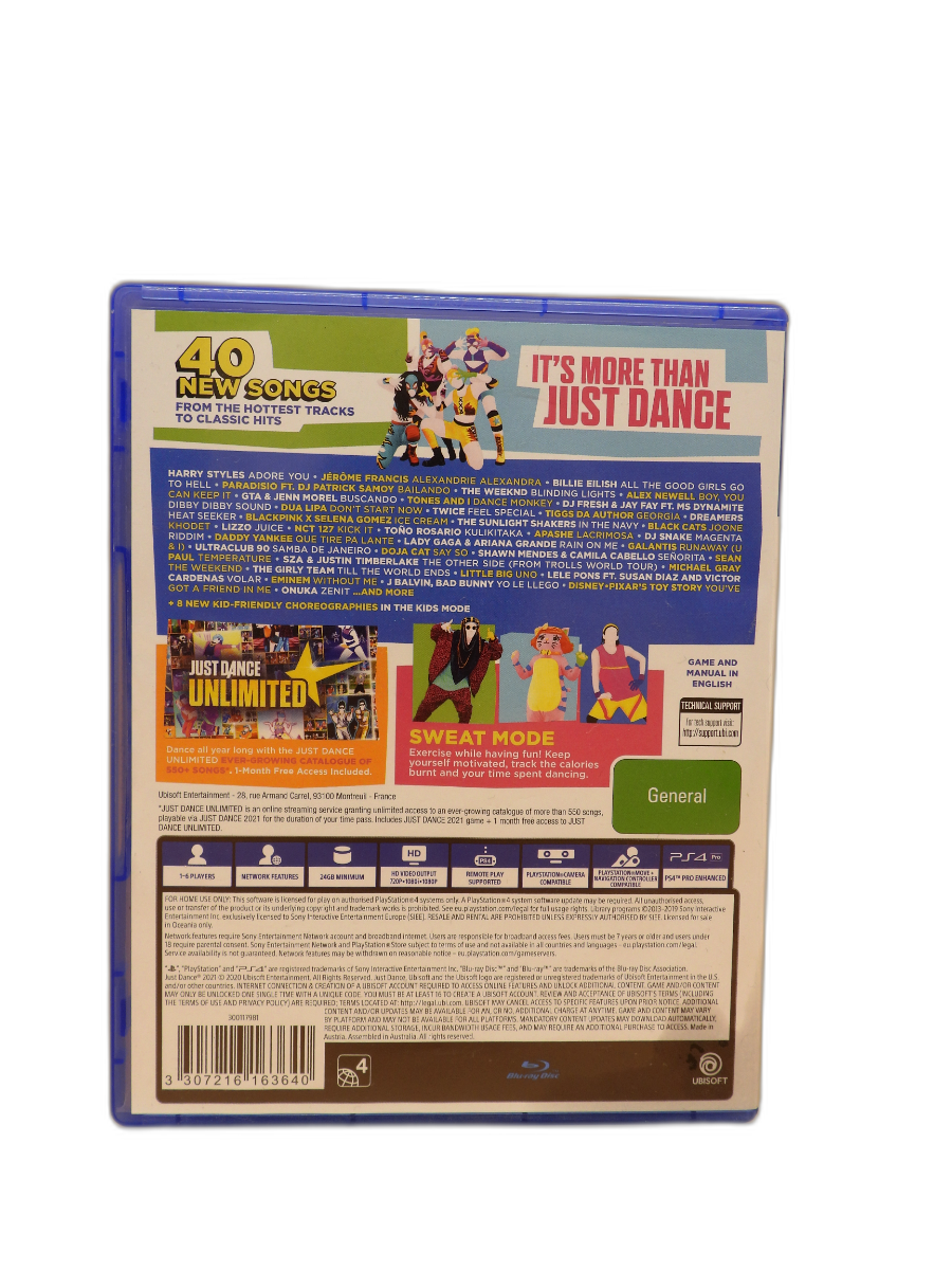 Just Dance 2021 PS4 Game Ubisoft