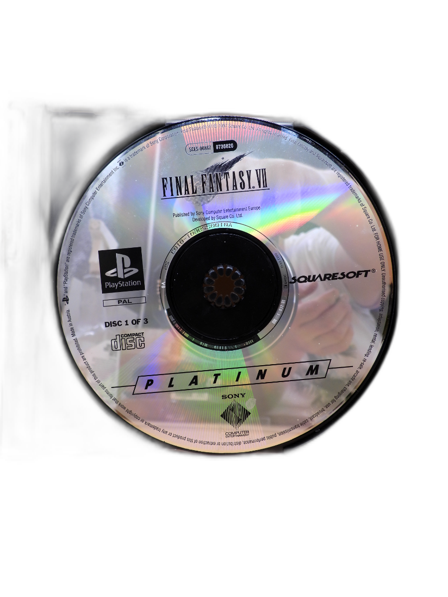 Final Fantasy Vii Playstation PS1 Rpg Game Squaresoft