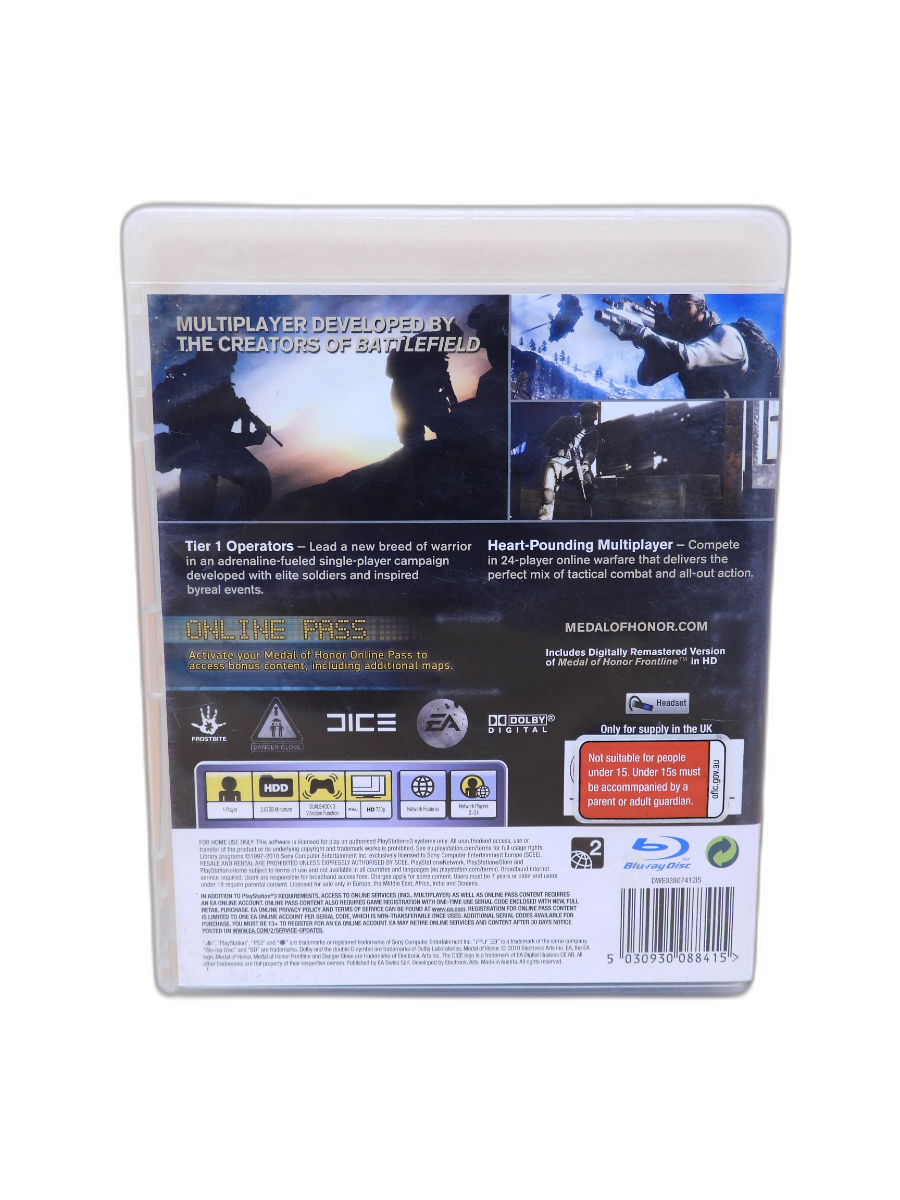 Medal of Honor PS3 Game Electronic Arts