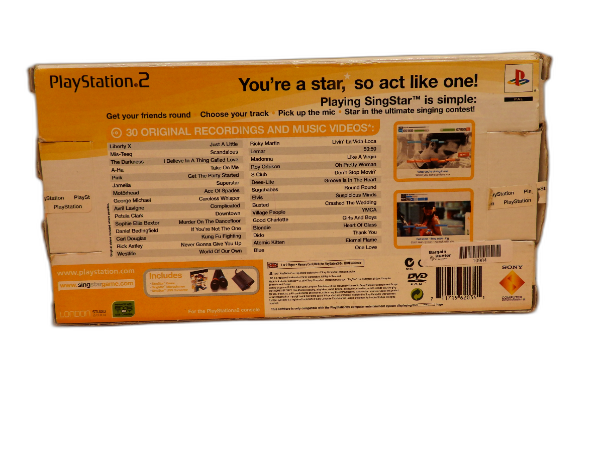 Singstar PlayStation 2 Karaoke Game Sony
