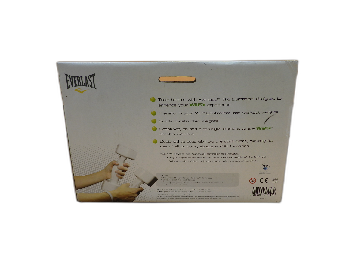Nintendo Wii fit Everlast 1kg Dumbbells. Fitness. Exercise