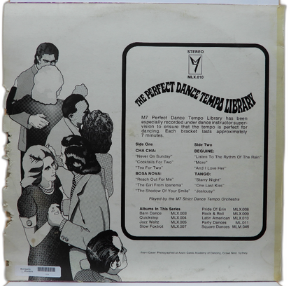M7 Mlx 010 the Perfect Dance Tempo Library Vinyl Record