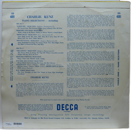 Charlie Kunz Piano Selections Vinyl Record Lka 4091 Decca