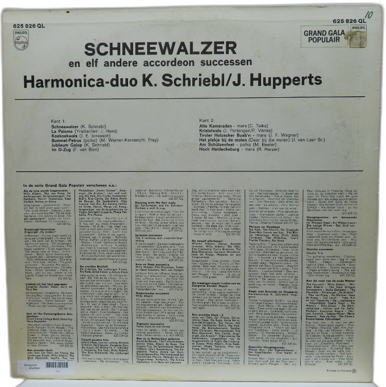 Schneewalzer En 11 Andere Accordeon Successen Vinyl Record Philips