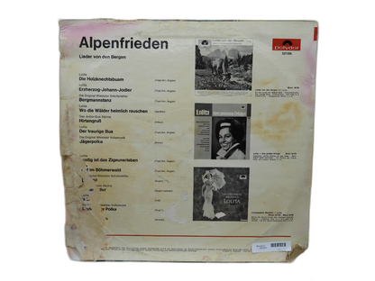 Alpenfrieden Polydor Vinyl Record Lp