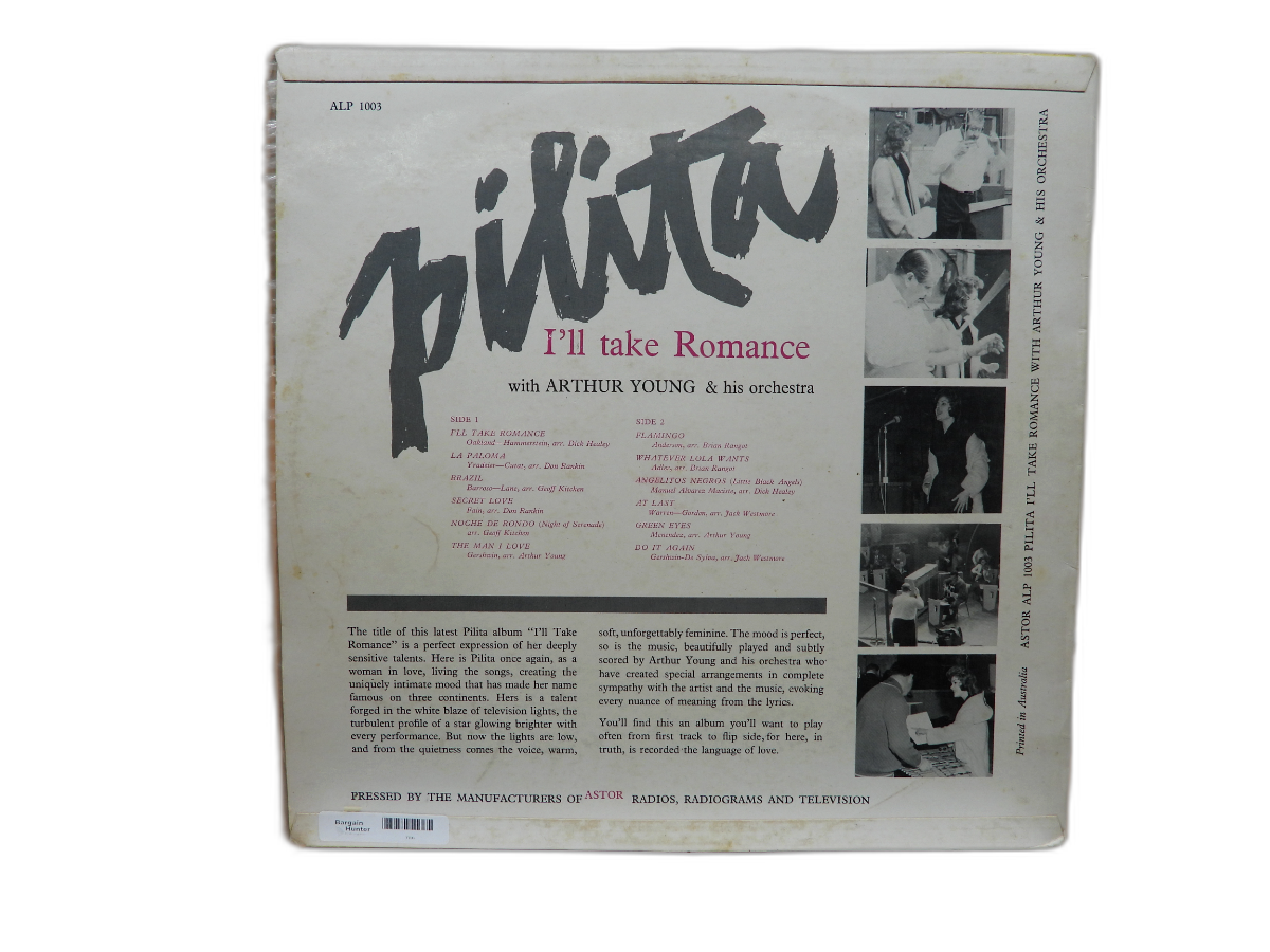 I'll Take Romance Pilita Vinyl Lp Astor Alp 1003