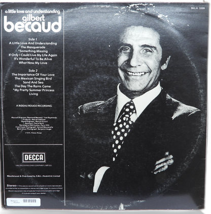 A Little Love and Understanding Vinyl Lp Gilbert Becaud Decca