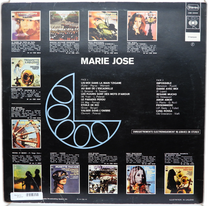 Marie José Cbs 52532 French Vinyl Record