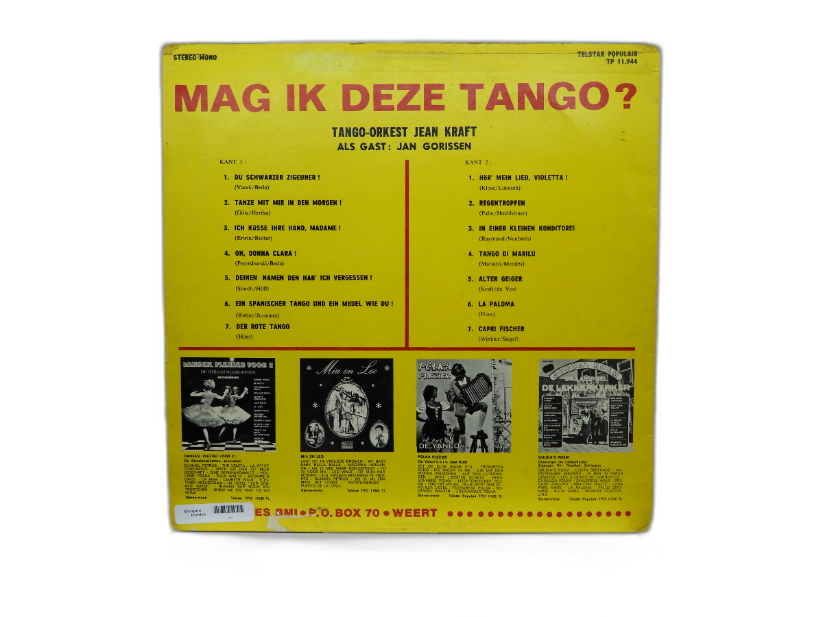 Mag Ik Deze Tango? Vinyl Record Telstar Populair
