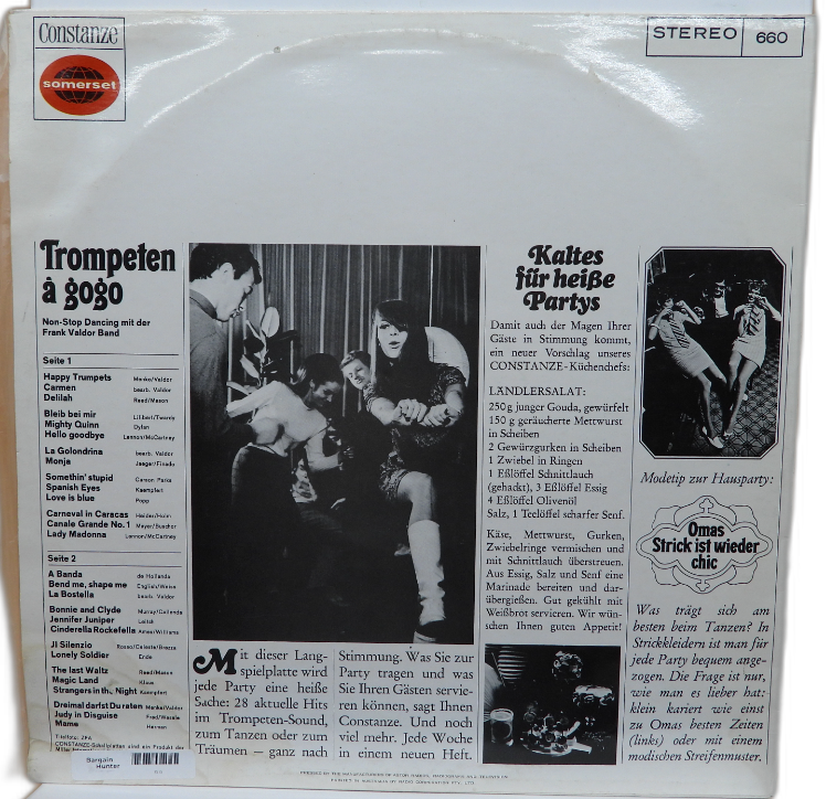 Trompeten À Gogo Vinyl Record By Frank Valdor Somerset