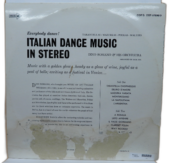 Everybody Dance! Italian Dance Music Vinyl Record Mca Records