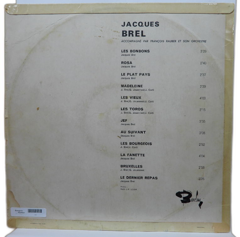Jacques Brel Chante En Stereo Vinyl Lp Barclay Bb 97