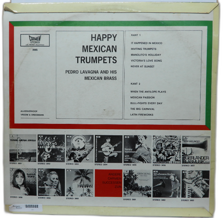Happy Mexican Trumpets Vinyl Record Pedro Lavagna Mexican Brass Carmen