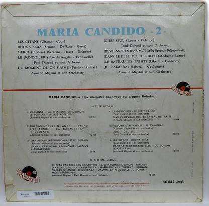 Maria Candido Vinyl Record Polydor 45 563
