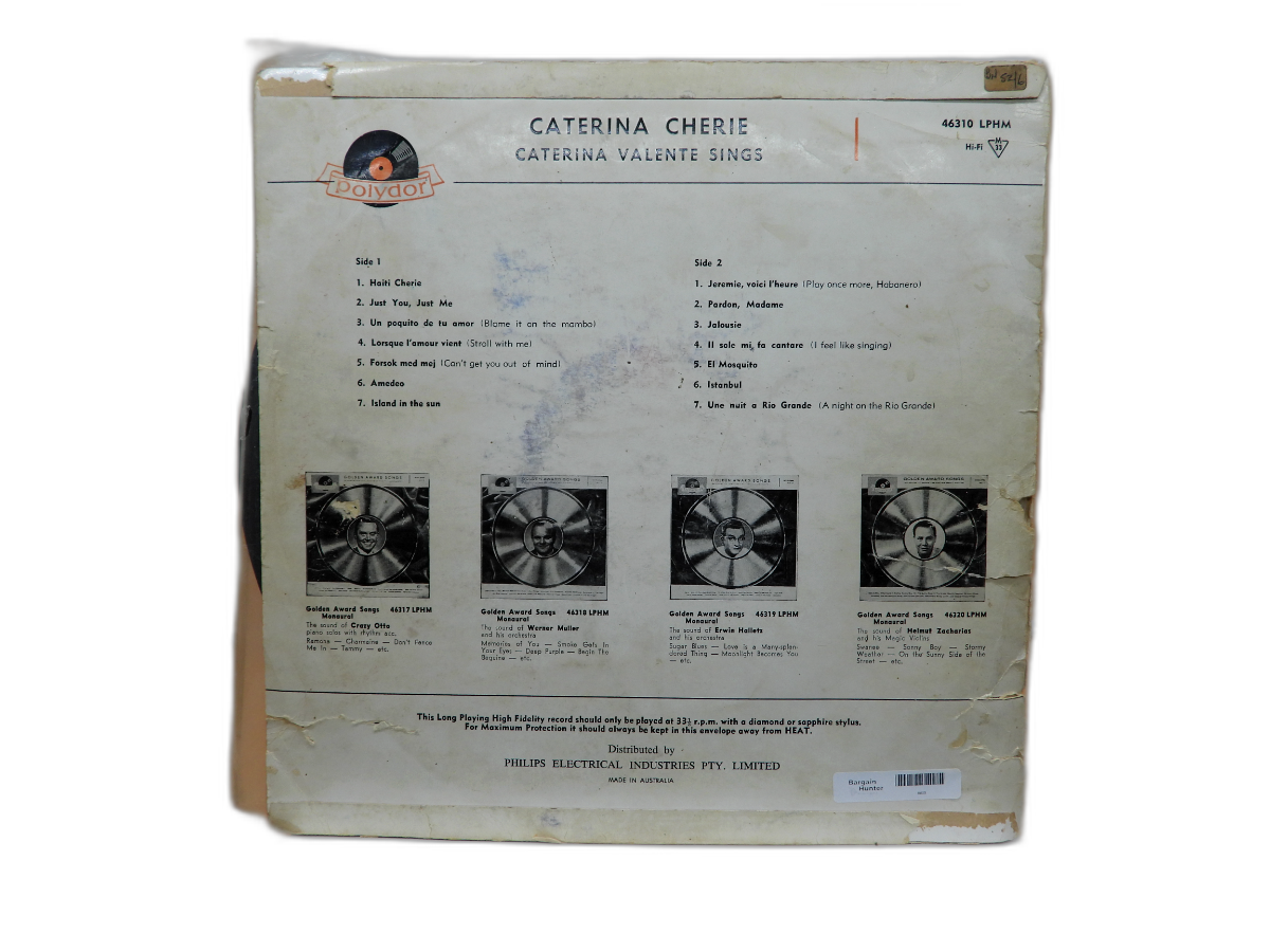 Caterina Cherie Vinyl Record Lp Polydor 46310 Lphm