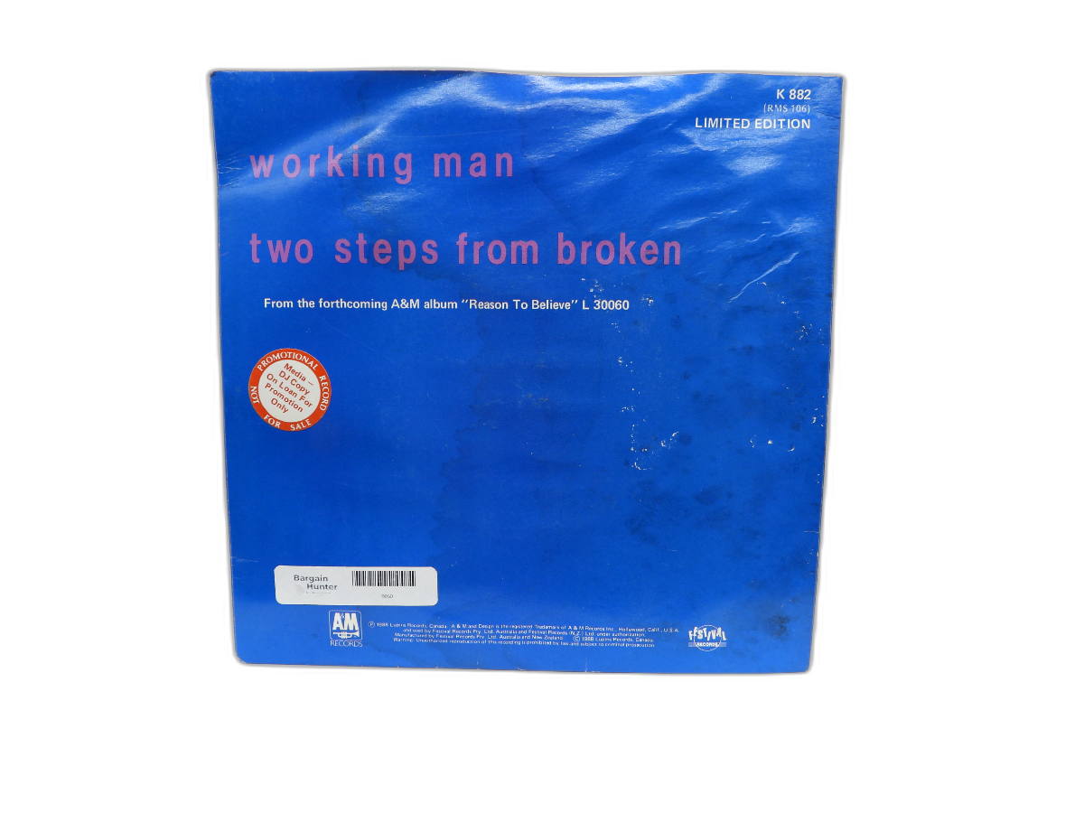 Rita Macneil 7 Inch Vinyl 45 Rpm Man / Two Steps From Broken A&m Records