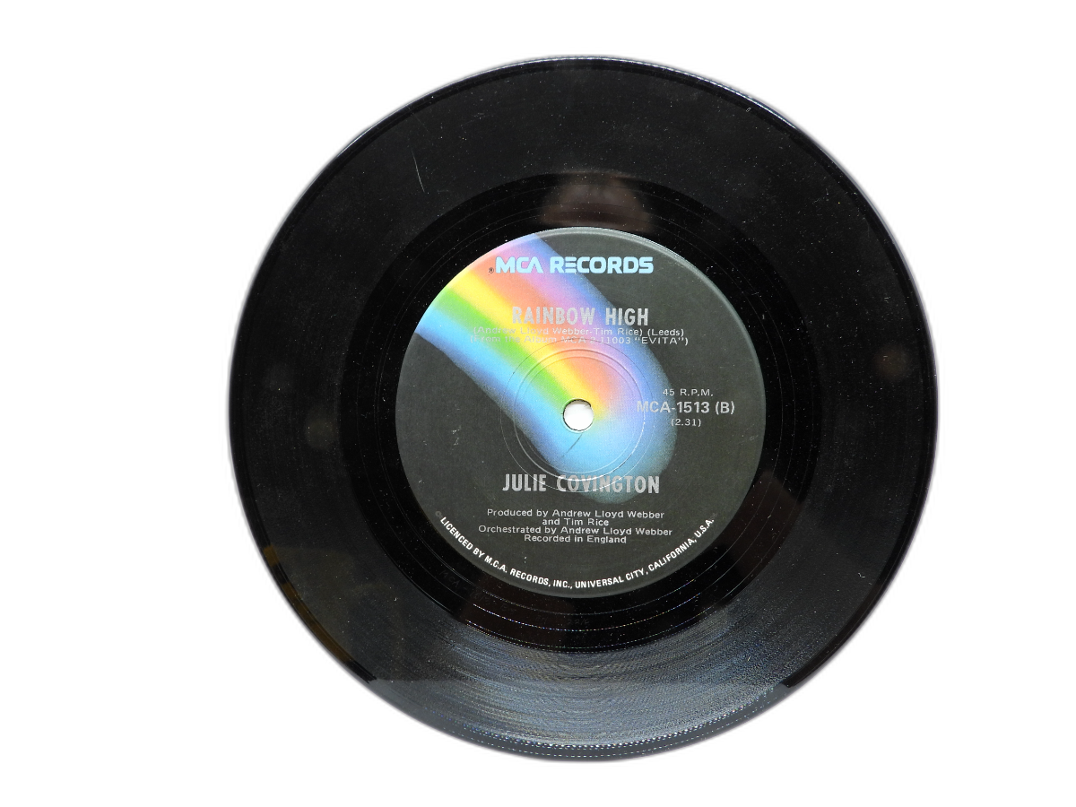 Julie Covington Don't Cry for Me Argentina 7" Vinyl Mca 1513 Mca Records