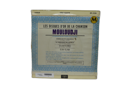 Mouloudji Les Disques D'or De La Chanson 45 Rpm Vinyl Disques Vogue