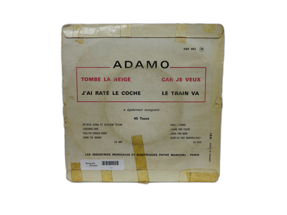 Adamo 45 Rpm Vinyl Record Pathé Marconi 7 Egf 683