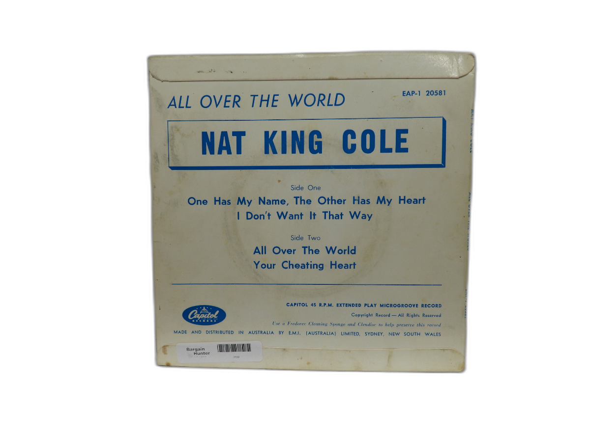 Nat King Cole All Over the World 45 Rpm Vinyl Record Capitol Records